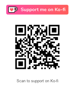 Support me on Ko-fi — scan to tip